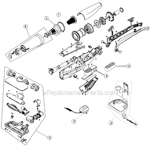 Page A Diagram and Parts List for HDS400  Dirt Devil Upright Vacuum